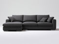 Divano angolare - Tessuto - 288 x 172 x 82 cm - Grigio antracite - Stile moderno