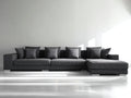 Divano angolare - Tessuto - 320 x 175 x 80 cm - Antracite - Moderno