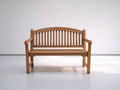 Panche da giardino-Legno-122x58x88 cm-Marrone naturale-Stile classico con schienale arcuato