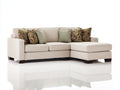 Divano angolare - Tessuto - 240 x 155 x 86 cm - Beige - Moderno