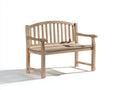 Panche da giardino-Legno-128x60x90 cm-Marrone chiaro-Stile classico con schienale curvo