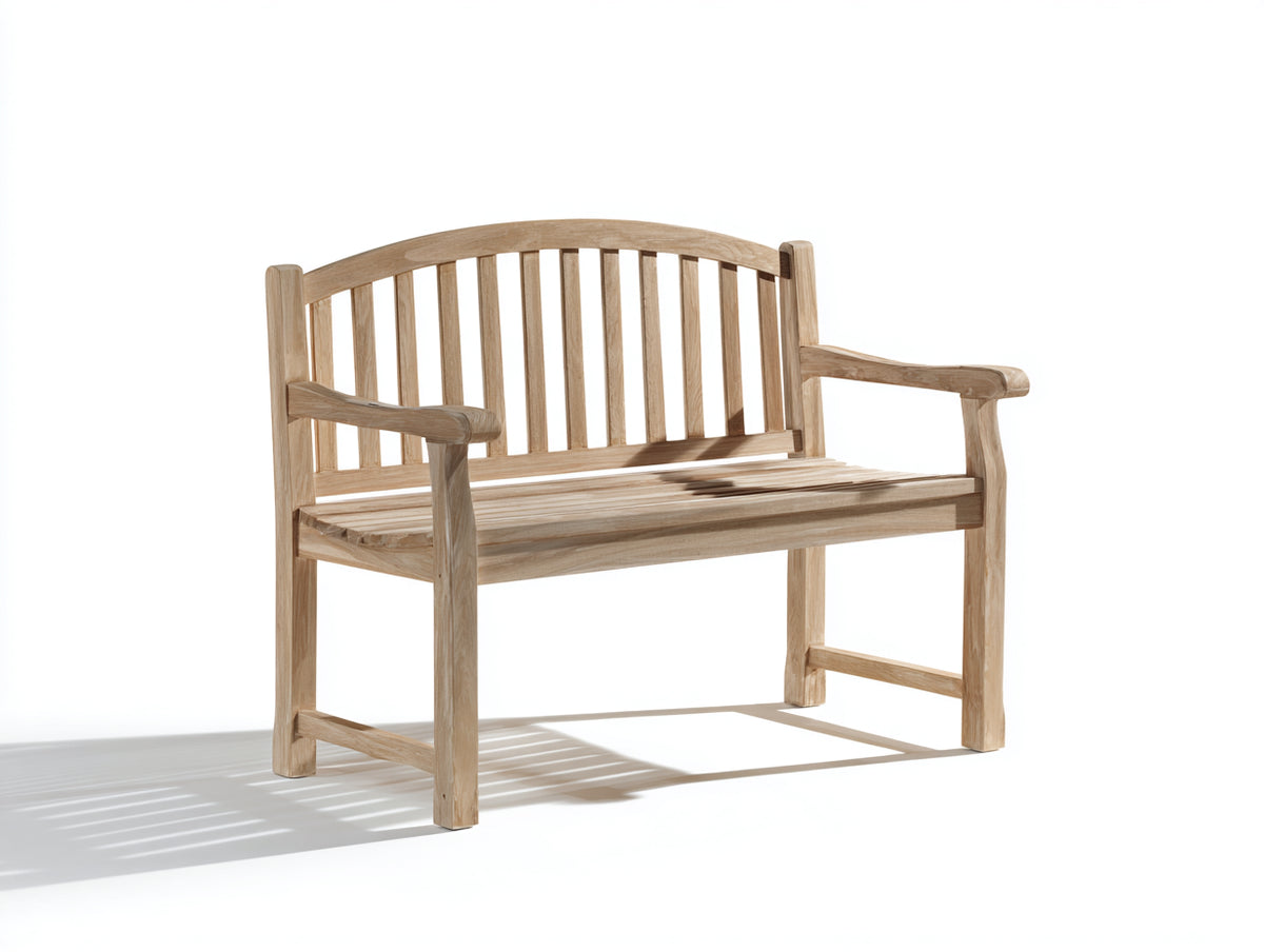 Panche da giardino-Legno-128x60x90 cm-Marrone chiaro-Stile classico con schienale curvo