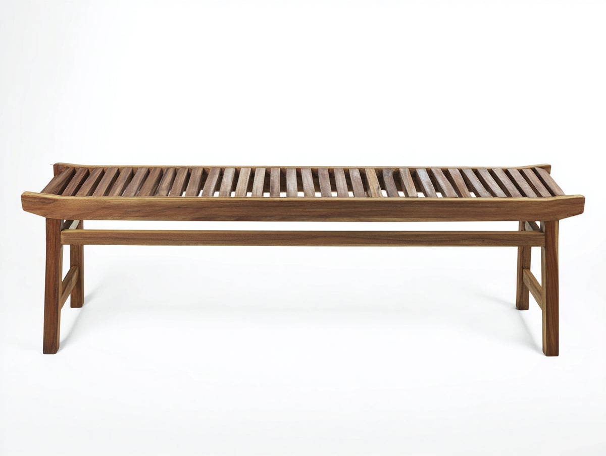 Panche da giardino-Legno-180x50x45 cm-Marrone naturale-Stile minimalista senza schienale