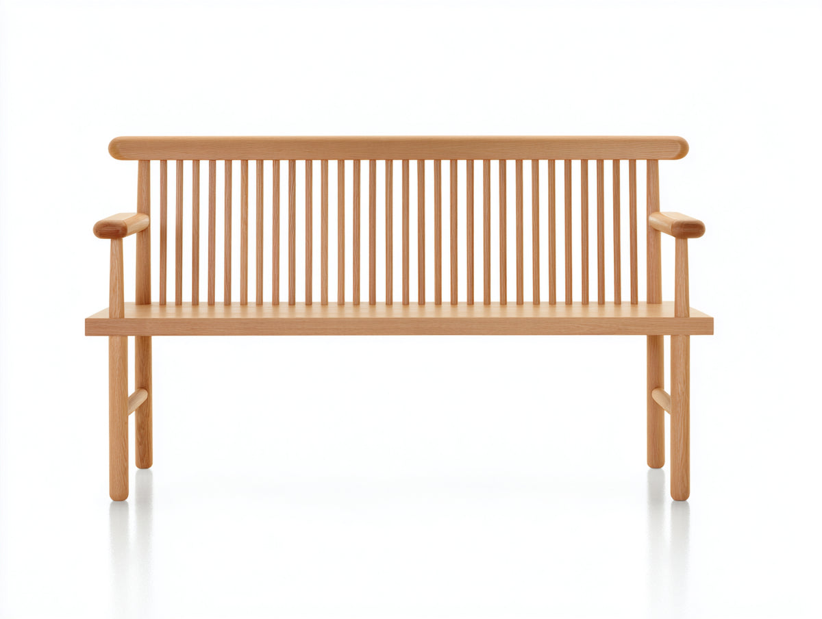 Panche da giardino-Legno-165x57x90 cm-Marrone chiaro-Stile moderno con schienale a listelli sottili