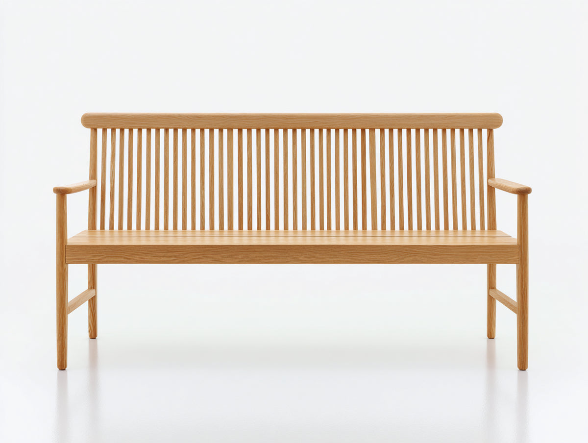 Panche da giardino-Legno-170x58x92 cm-Marrone chiaro-Stile moderno con schienale a listelli
